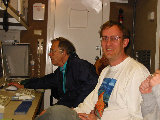 Joe VanAndel and Jim Wilson in the SCC. (R.Rilling, 2002-May-13)