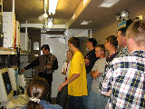 Balko Ag Science students visit S-Pol.  Fredic Fabry explains radar. (R.Rilling, 2002-May-14)