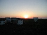 MAPR and Sodar with sunset (J.Pinto, 2002-Jun-11)