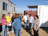 Perryton students visit S-Pol.  Mary Landahl provides overview of IHOP. (R.Rilling, 2002-May-14)