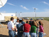 Perryton students visit S-Pol.  Al Phinney describes physical layout of S-Pol. (R.Rilling, 2002-May-14)