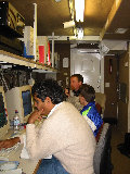 S-Pol Control Center (SCC).  Vivekanandan, Brodzik, Stoelinga. (R.Rilling, Nov-2001)