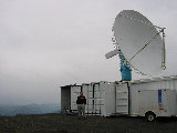 Brandon Slaten outside S-Pol during IMPROVE-II (R.Rilling, Nov-2001)