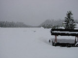Radiometer site, looking along the runway.   (D.Ferraro, Nov-2001)