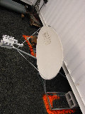 The NeTrack/Tachyon satellite broadband dish. (R.Rilling, Dec-2001)